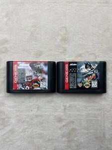 Sega Genesis Lot of 2 Games - Batman Forever + NFL Quarterback Club 96 Cart Only - Picture 1 of 6
