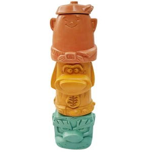 Disneyland Paris Up Stackable 3 Mugs Totem Pole Set Of Carl Doug Russell Disney - Picture 1 of 10
