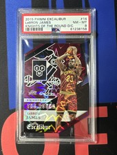 2015-16 Panini Excalibur Knights of the Round LeBron James #14 PSA 8 Pop 3 SSP
