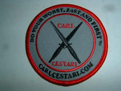 Carl Cestari EMBROIDERED PATCH Self Defense Hand to Hand MMA - Image 1 of 2