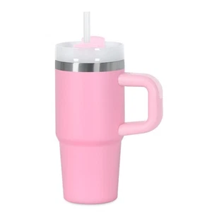14 Oz Tumbler with Handle and Straw for Kids, Stainless Steel Vacuum Insulate... - Picture 1 of 7