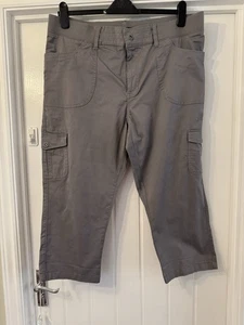 New Lee Women's Missy Relaxed Fit Grey Capri Trousers, UK Size 18 - Picture 1 of 10