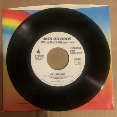 Ray Stevens, 45 rpm, Promo, VG+, The Haircut Song, MCA-52657 - Image 1 of 2