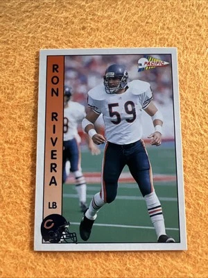 1992 PACIFIC RON RIVERA #354 CHICAGO BEARS  - Image 1 of 2