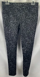 Pantalones ajustados para mujer Jolt grises con estampado de leopardo elásticos informales medianos clásicos elegantes - Imagen 1 de 8