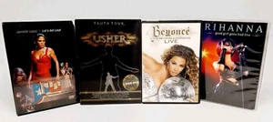 LOT 4 R&B DVDS ~ USHER TRUTH TOUR, BEYONCE LIVE, RIHANNA JENNIFER LOPEZ CONCERT - Picture 1 of 12