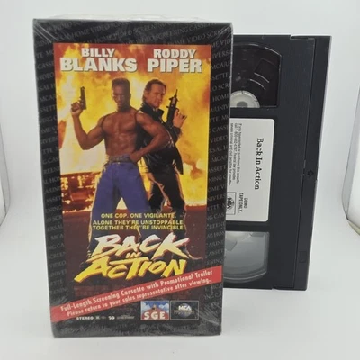 Back in Action VHS 1994 Roddy Piper Billy Blanks - Shrink On Box - Rare - Image 1 of 4