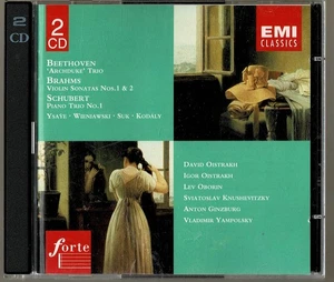 EMI 2 CD DAVID OISTRAKH - BEETHOVEN, BRAHMS, SCHUBERT - Bild 1 von 2