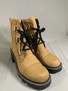 Sorel Women’s Joan Now Lace Boot Caribou Buff/Black Size 9 - Picture 1 of 5