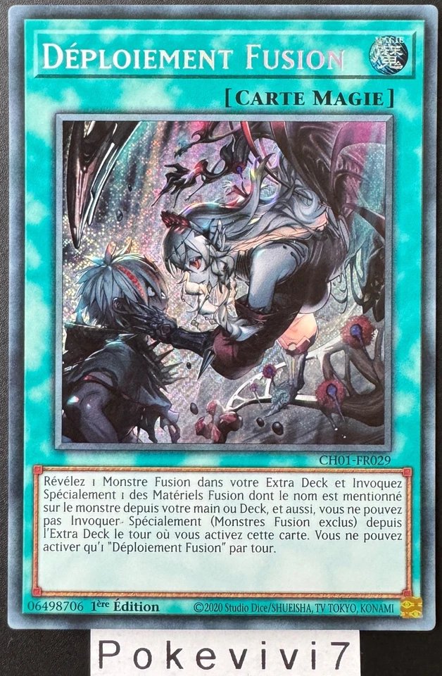 Carte YU-GI-OH! DEPLOIEMENT FUSION CH01-FR029 Secret Rare NEUF - Immagine 1 di 1