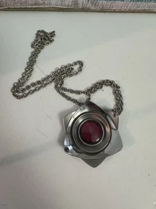 Collar colgante modernista vintage Adeline por Ralph Weston, conjunto de conchas de abulón - Imagen 1 de 13