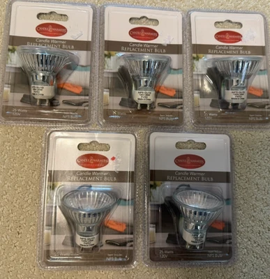 5 Packs of NP5 GU10 25W Bulb NEW Genuine Candle Warmer Brand for Wax Burner Bulb - Image 1 of 4