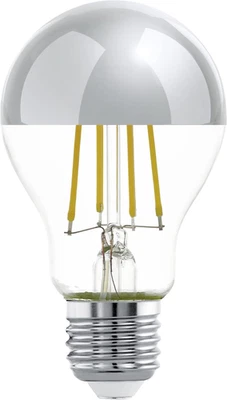 Eglo E27 LED, Lampadina a Specchio Color Argento, Antiabbagliante, 7,5 Watt (Equ - Immagine 1 di 4
