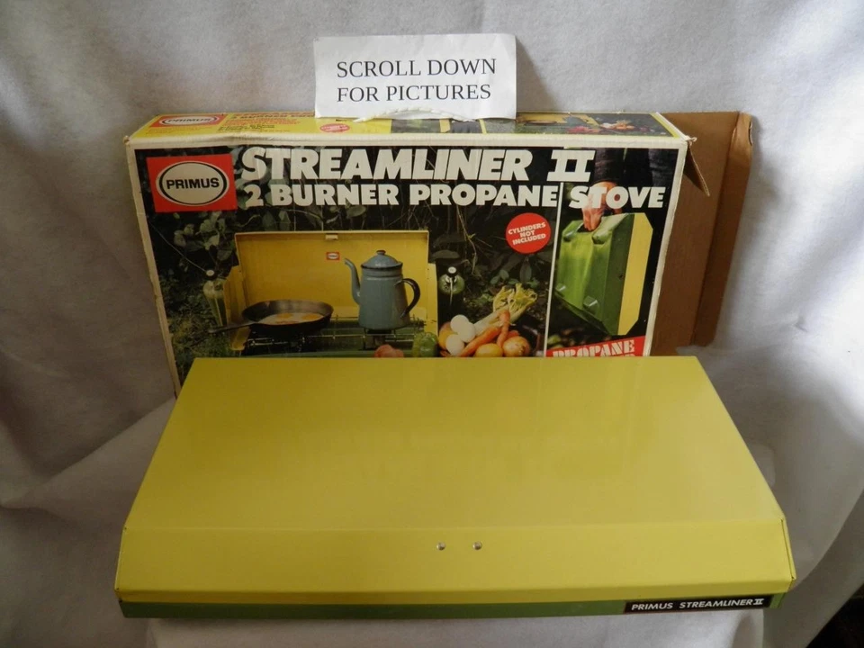 OLD STOCK 1976 PRIMUS STREAMER II TWO BURNER PROPANE STOVE MODEL 2395 - Image 1 of 1