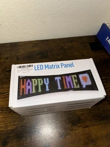 LED Matrix Panel Car Sign 17”x6” Screen APP Controlled Model JTPD-03-037 - Picture 1 of 3