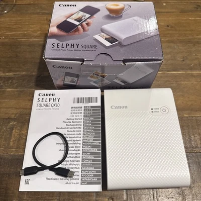 Canon Selphy QX10 Inkjet Digital Photo Printer - White PARTS read description - Image 1 of 4