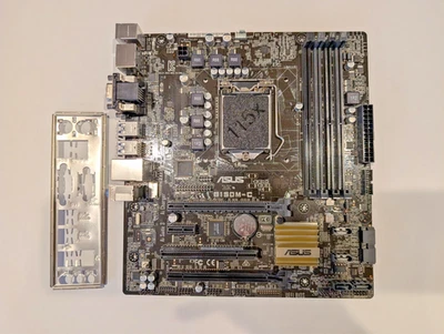 ASUS B150M-C Motherboard mATX LGA1151 6TH/7TH GEN CPU DDR4 SATA HDMI; Tested - Image 1 of 4