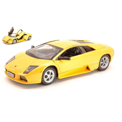 LAMBORGHINI MURCIELAGO 2001 YELLOW 1:24 Welly Auto Stradali Modellino Nuovo - Immagine 1 di 3