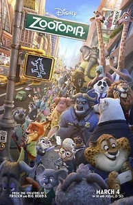 Walt Disney's Zootopia movie poster print  :  11 x 17 inches  - Picture 1 of 1