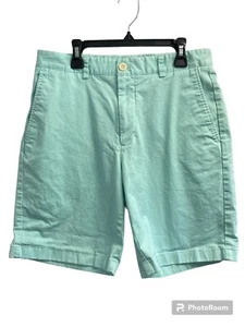 Vineyard Vines Mens Size 30 Mint Green Flat Front Breaker Chino Shorts - Picture 1 of 6