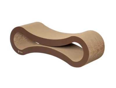 PetFusion Infinity Cat Scratcher Lounge & Bed, Durable & Long Lasting, Brown