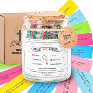 Bible Verse Jar - Christian Gifts for Women, Inspirational Scripture Jar for Bir - Picture 1 of 12