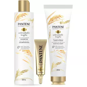 Pantene Sulfate Free Unbreakable Lengths With Rice Water Shampoo and Conditioner - Picture 1 of 5