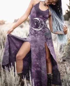 Medieval Viking Tribe Costume Women Sleeveless Dress Vestidos Cosplay Halloween - Picture 1 of 25