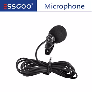 3.5mm Car Radio Stereo Microphone Bluetooth Vehicle Handsfree Audio External Mic - Picture 1 of 9