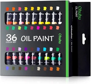 Ohuhu Oil Paint Set, 36 Oil-Based Colors, Artists Paints Oil Painting Set, US - Picture 1 of 9