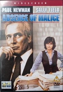 ABWESENHEIT DER BÖSWILLIGKEIT DVD 80ER FILM FILM PAUL NEWMAN SALLY FIELD UK VERKÄUFER - Bild 1 von 2