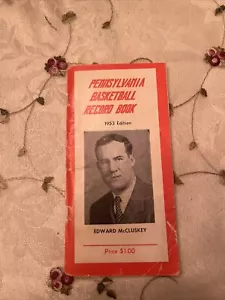 Pennsylvania Basketball Schallplattenbuch 1953 Ausgabe Edward McCluskey gut - Bild 1 von 6