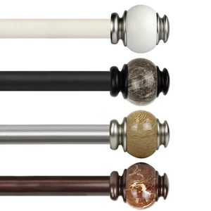 Barra de cortina ajustable Obsidian 1" 28-240" (5 tamaños, 4 colores) - Imagen 1 de 9