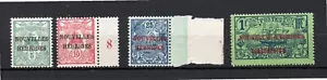 Nuove Ebridi 1908 vecchie sovrastampe francobolli definitivi (Michel 10/12 e 14) bello M - Foto 1 di 2