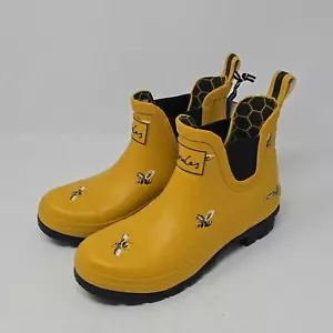 Joules Wellibob gelbe Bienen Damen-Stiefeletten Regen Größe 6 - Bild 1 von 5