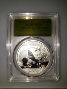2016 PCGS MS 70 30 g. Silver Panda, First Strike, Gold Label - Picture 1 of 2