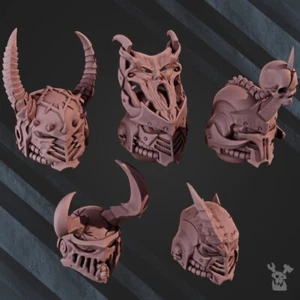 5er Set Cursed Hunter Heads DakkaDakka Store/Sci-Fi/Table Top Miniaturen - Bild 1 von 1