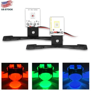 2.5" LED Devil Eyes Demon Evil Eye DRL For Projector Lens Headlight Retrofit US - Picture 1 of 11