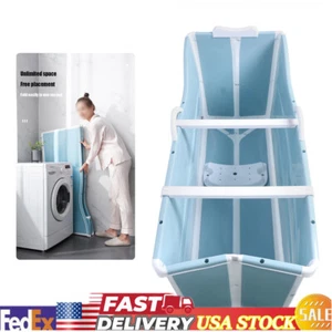 Portable Foldable Bathtub Soaking Standing Bath Tub for Hot bath ice bath Spa - Picture 1 of 15