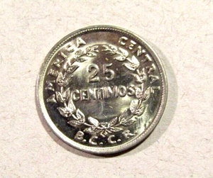 Costa Rica 1969 25 Centimos unc Coin - Picture 1 of 6