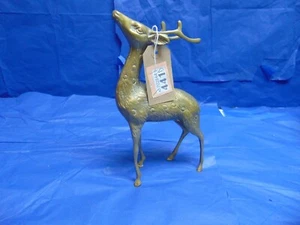 Hirsch Tier Vintage Messing Kunst Figur Ref 441 (VERSANDKOSTENFREI UK) - Bild 1 von 4