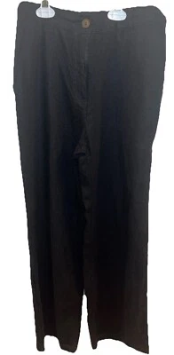 Love Tree Black Linen Blend Black Dress Pants Size Small - Image 1 of 4
