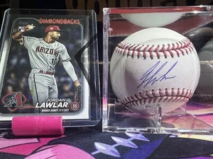 Jordan Lawlar Auto Official MLB baseball COA Fanatics 2024 Rookie Year ROY - Picture 1 of 7