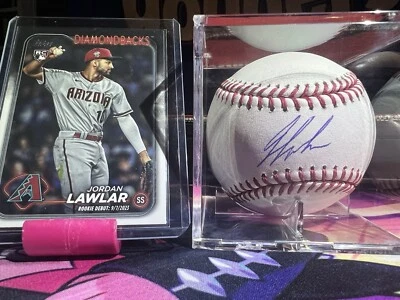 Jordan Lawlar Auto Official MLB baseball COA Fanatics 2024 Rookie Year ROY - Image 1 of 4
