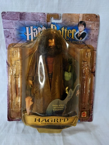 Harry Potter HAGRID Mattel Deluxe Creature Collection Figure, 2001 - Damaged Box Cover