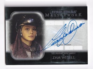2020 Topps Star Wars Masterwork Autograph Leeanna Walsman As Zam Wesell