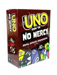 UNO Show Em NO MERCY Card Game SEALED! BRAND NEW! IN HAND! Never Open Fast Ship - Picture 1 of 4