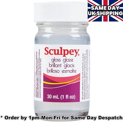 SCULPEY GLOSS GLAZE VARNISH - for fimo & sculpey polymer clay 30ml