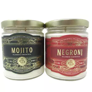 Rewined The Coctail Collection Set di 2 Candele Negroni Mojito Soia 7oz Casa NUOVO - Foto 1 di 16