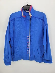 Tail Golf Jacket Womens Medium Blue Zip Up Aztec Embroidered Vintage Outdoor - Picture 1 of 9